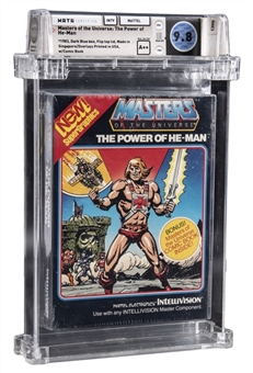 1983 Mattel Intellivision (USA) "Masters of the Universe: The Power of He-Man" Sealed Video Game - WATA 9.8/A++